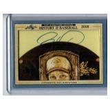 Barry Larkin HOF Leaf Cut Signature Auto
