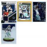 CeeDee Lamb Jersey Card and More - Four Card Lot