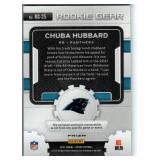 Chubba Hubbard RC Jersey Card and Three Rookies