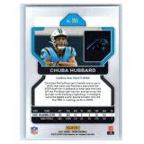 Chubba Hubbard RC Jersey Card and Three Rookies