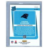 Chubba Hubbard RC Jersey Card and Three Rookies