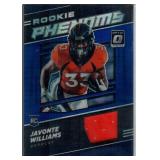 Kyle Trask, Javonte Williams, Denard Robinson Rookie Jersey Cards