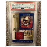 Jerry Rice 2001 Leaf Cert. Material Jersey Card PSA NM 7