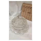 Fenton Burmese Fairy Lamp and Vintage Glasssware