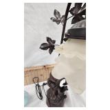 Mary Gregory Vase, Mini Oil Lamp, Bird Feeder