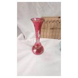 Mary Gregory Vase, Mini Oil Lamp, Bird Feeder