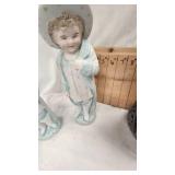 Vintage Glassware and Figures as pictured