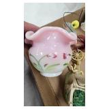 Fenton Bowl and Misc Vintage Easter and Minis