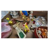 Fenton Bowl and Misc Vintage Easter and Minis