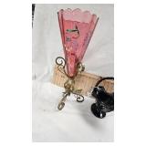 Hand Painted Fenton Glass Basket as Pictured