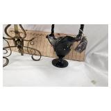 Hand Painted Fenton Glass Basket as Pictured