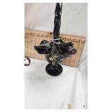 Hand Painted Fenton Glass Basket as Pictured
