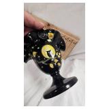 Hand Painted Fenton Glass Basket as Pictured