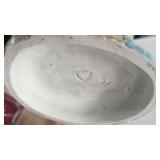 Vintage Porcelain Figures and Fenton Stretch Glass Bowl