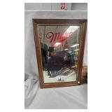 Miller High Life Bar Mirror-Black Bear