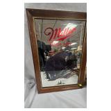 Miller High Life Bar Mirror-Black Bear