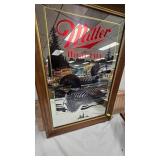 Miller High Life Bar Mirror-Common Loon