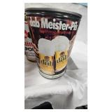 Lot of 2 Beer Cases and Tins as Pictured, Pfeiffers and Karsbrau