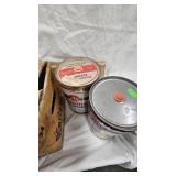 Lot of 2 Beer Cases and Tins as Pictured, Pfeiffers and Karsbrau