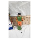 Anheiser Busch Natural Light Sign and Antique Bourban Figure