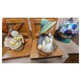 Friendship Blown Glass Ball and Bookends, Vintage Misc