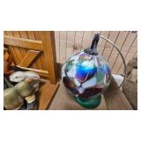 Friendship Blown Glass Ball and Bookends, Vintage Misc
