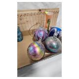 Friendship Balls, Music Box Snowglobe, Hand Blown Pitcher