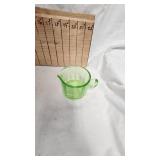 Watts Ware Bowls and Vaseline Glass Creamer