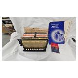 Hohner Pokermark Diotonic Button Accordian, Mid Century