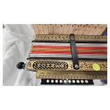 Hohner Pokermark Diotonic Button Accordian, Mid Century