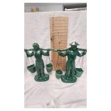 Goner Ceramic Arts Asian Water Porter Statues, beautiful Pieces (40