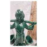 Goner Ceramic Arts Asian Water Porter Statues, beautiful Pieces (40