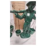 Goner Ceramic Arts Asian Water Porter Statues, beautiful Pieces (40