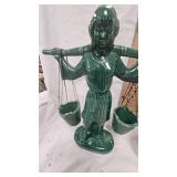 Goner Ceramic Arts Asian Water Porter Statues, beautiful Pieces (40