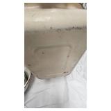 Lot of  2 Round, One Rectangle Enamalware, needs cleaning
