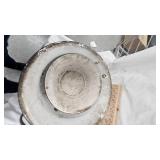 Lot of  2 Round, One Rectangle Enamalware, needs cleaning