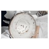 Lot of  2 Round, One Rectangle Enamalware, needs cleaning