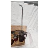 Vintage Oil Cans and Fireplace Shovels