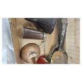 Vintage Oil Cans and Fireplace Shovels