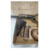 Vintage Oil Cans and Fireplace Shovels