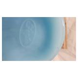 Various Misc and Fenton Glass Blue Satin  Weavebowl
