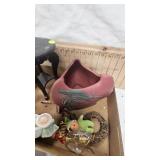 Vintage Fenton Glass Miniature Epergne in Diamond Lace, Misc