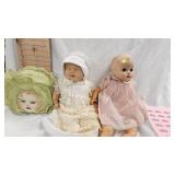 Lot of 2 Vintage Dolls as pictured