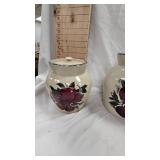 Lot of Home and Garden Party Canisters, Apple Pattern