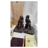 Spelter Style Bookends, Stack Blocks and Misc
