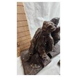Spelter Style Bookends, Stack Blocks and Misc