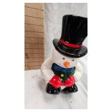 Christmas Themed Ceramic Cookie Jar