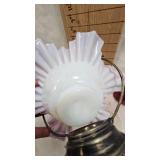 Jack in the Pulpit Cranberry Vase, Rumrill Planter, Cocatoo Figure