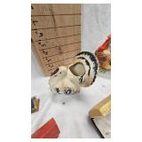 VintageTurkey Planter, Cufflinks, Cardboard Houses