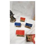 VintageTurkey Planter, Cufflinks, Cardboard Houses